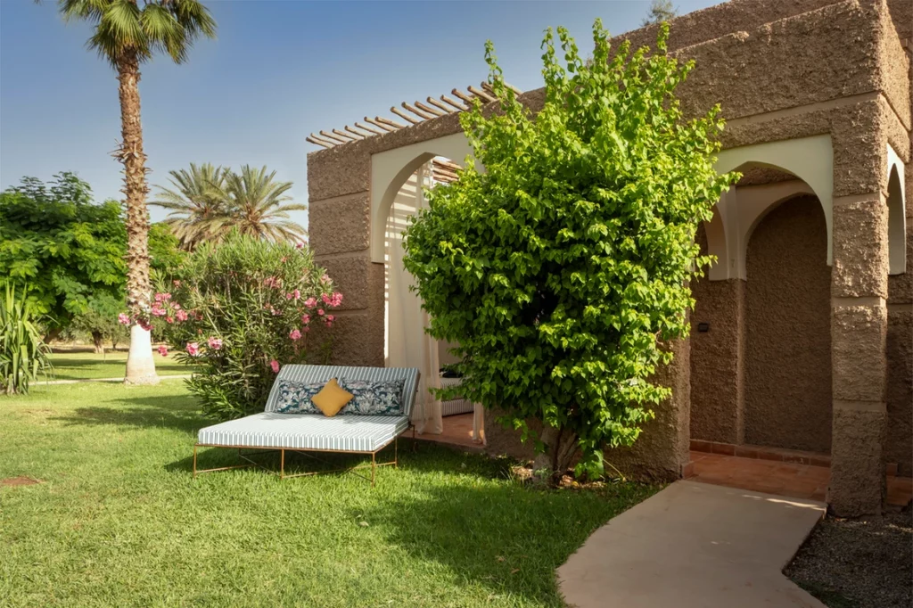 Chambre élégante de Villa Nour alliant style marocain et confort moderne