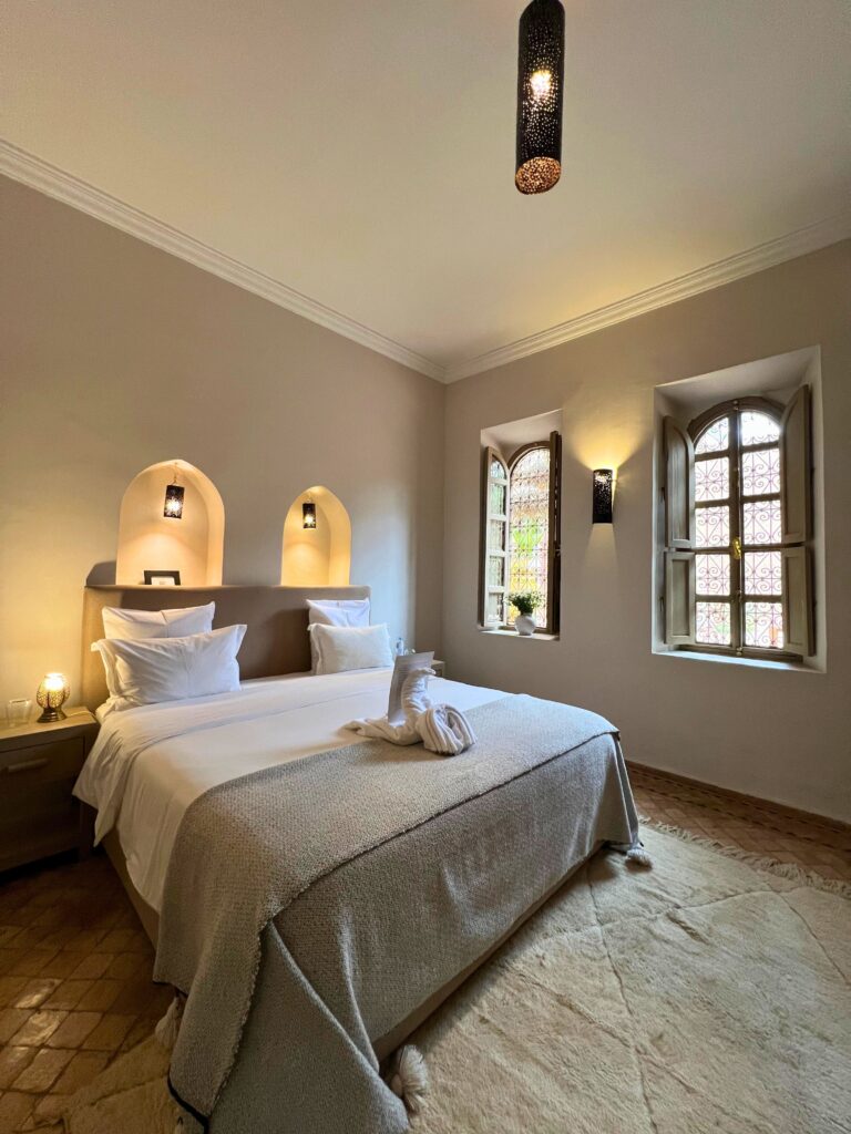 Décoration intérieure d’une villa typique à Marrakech