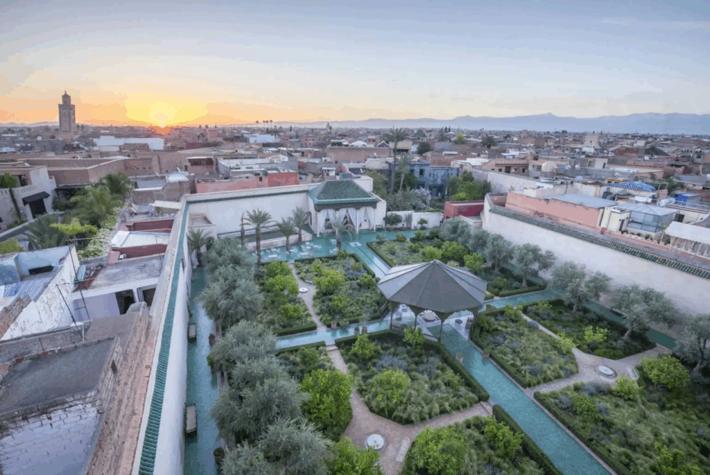 Panorama sur la médina depuis le Marrakech Jardin Secret
